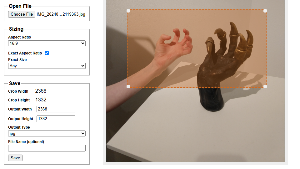Crop Wizard App Screenshot